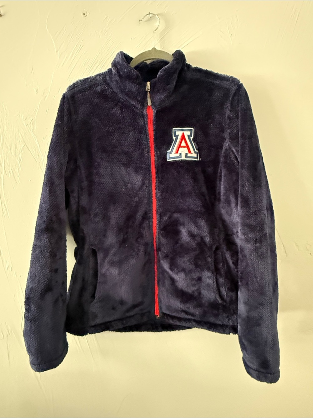Gill Sports by Carl Banks Arizona Wildcats Plush Fleece Zip Jacket Large NCAA